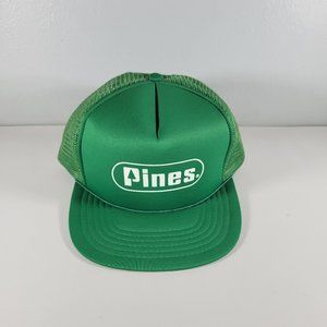 Vintage Pines Trucker Hat Mesh Back Snapback Green OS